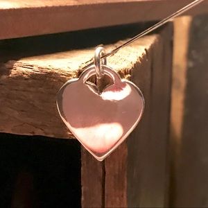 .925 STERLING SILVER HEART TAG CHARM